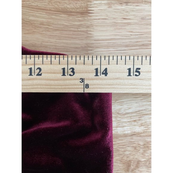 Gianni Bini Womens Maroon Velvet One Shoulder Mini Formal Dress Size Medium - Picture 6 of 7